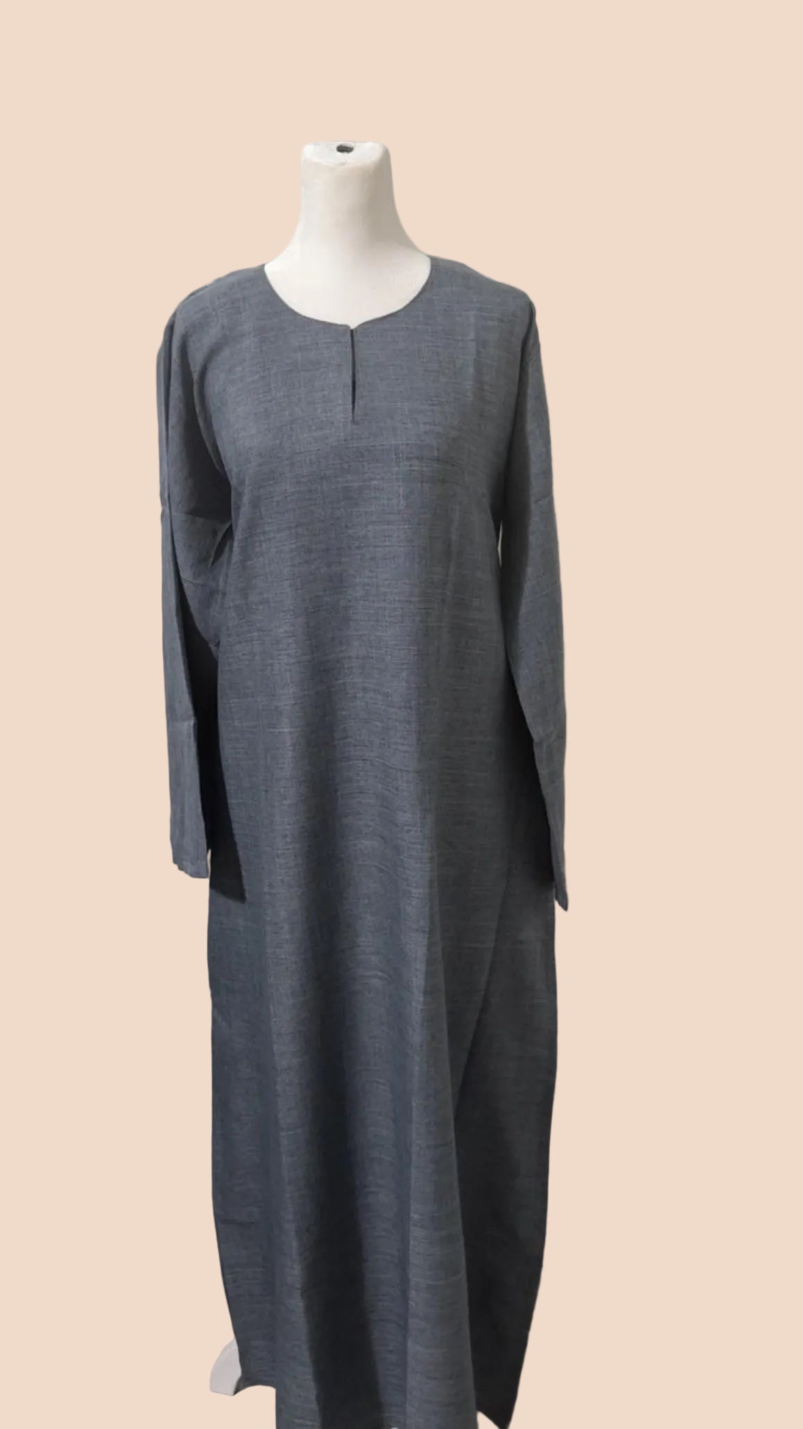 Minimal Grey Abaya