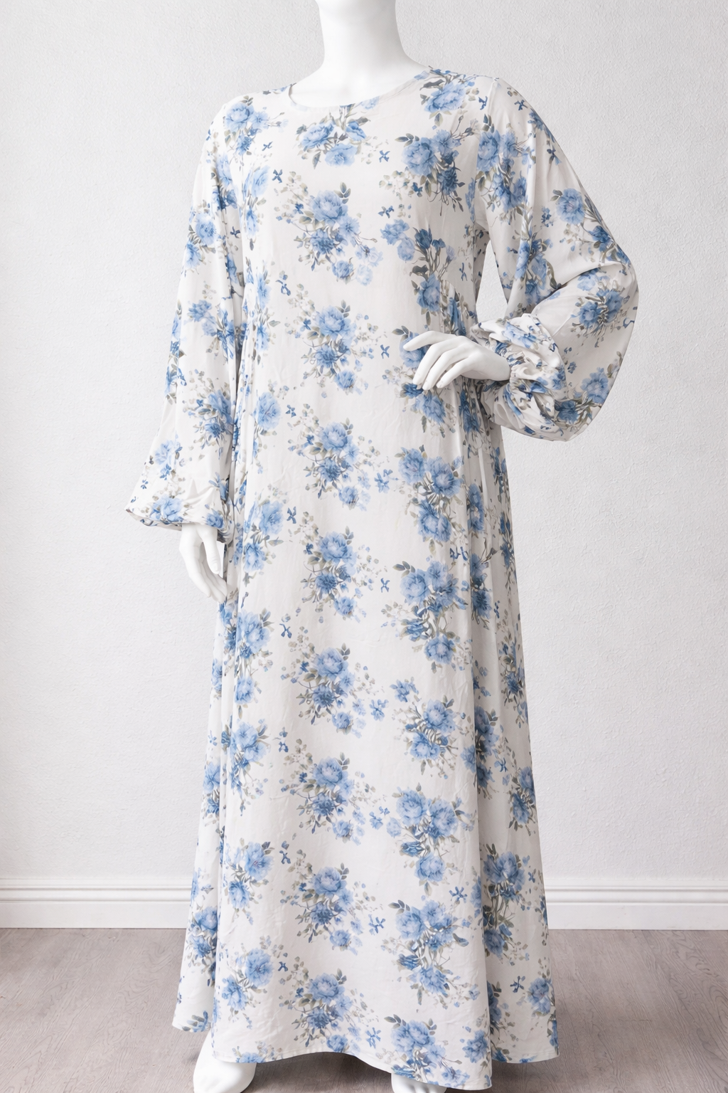 Blue Floral Maxi Dress