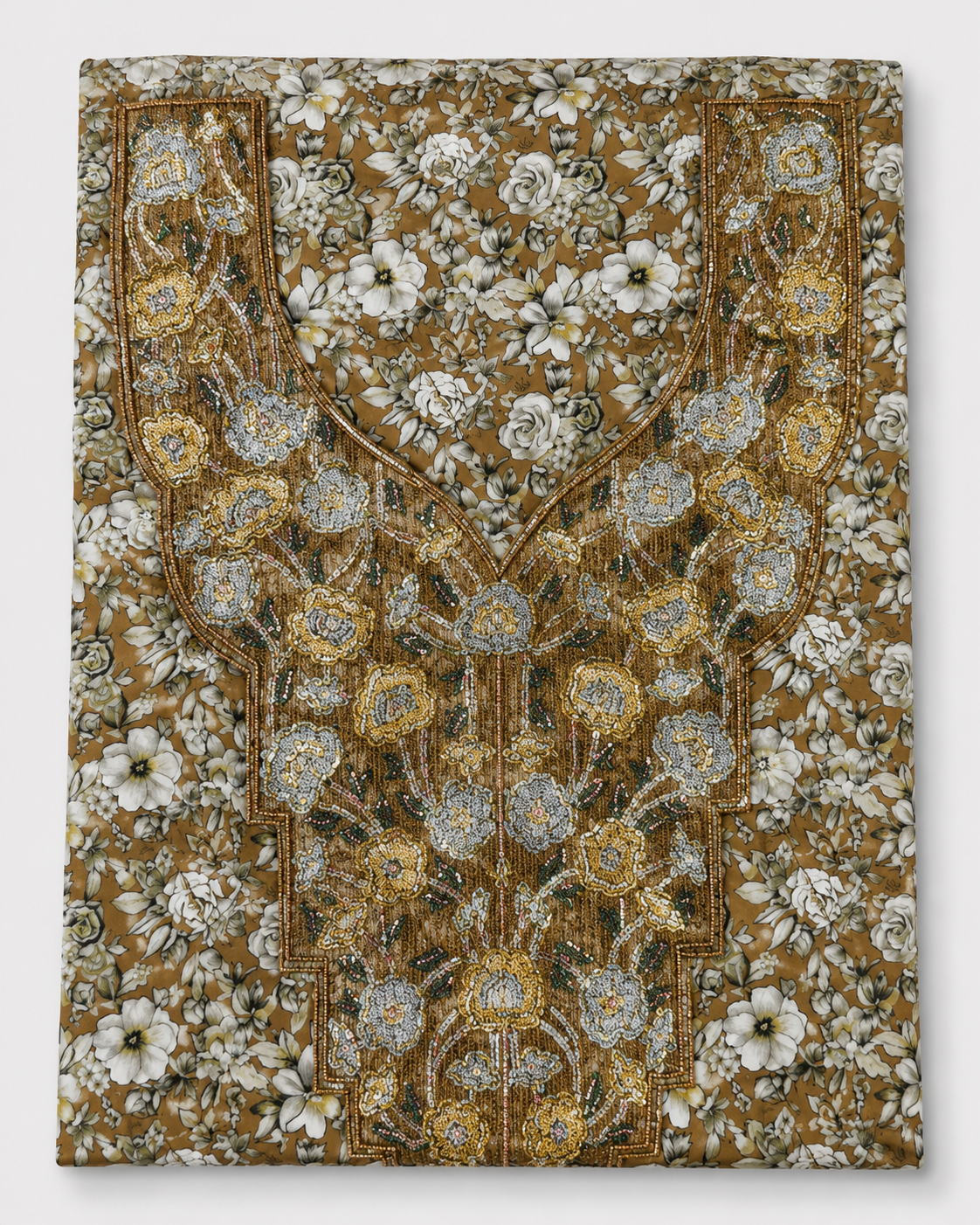 Gold Floral Mukhawar