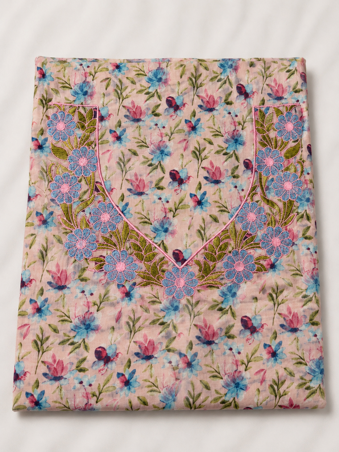 Pink Floral Mukhawar